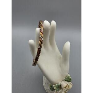 Sergio Lub Sherpa's Rope Copper Silver & Brass Twisted Cuff Bracelet